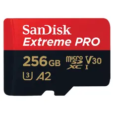 Memory Card SanDisk 256GB Extreme PRO microSDXC UHS-I V30 A2 200MB/s SDSQXCD-256G-GN6MA