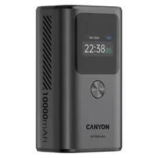 Power Bank CANYON OnPower 130 CNS-CPB130DG 10000mAh PD30W, TFT Display, 2x USB-C + USB-A, Dark Grey