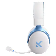 Headset MCHOSE V9 Pro HW-V9-3 Wireless Gaming Headset, 2.4GHz/BT/Type-C, 7.1, 53mm, 2000mAh, Sky White, 4 image