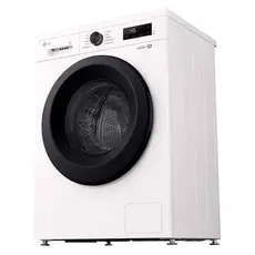 Washing Machine LG F2Y2HYP65.AGWQME3, 7 kg, 1200 rpm, Inverter Direct Drive, LG ThinQ Wi-Fi, White, Black Door, 3 image
