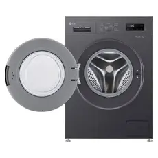 Washing Machine LG F2Y2HYP6J.AMBQME3, 7 kg, 1200 rpm, Inverter Direct Drive, LG ThinQ Wi-Fi, Middle Black, 2 image