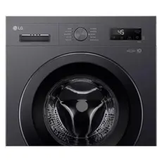 Washing Machine LG F2Y2HYP6J.AMBQME3, 7 kg, 1200 rpm, Inverter Direct Drive, LG ThinQ Wi-Fi, Middle Black, 4 image
