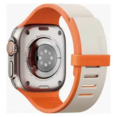 Smart Watch Strap Uniq Revix IV Reversible Magnetic Apple Watch 49/46/45/44mm, Silicone, Clay/Volt Orange, 2 image