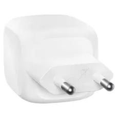 Adapter Belkin BoostCharge Pro 50W Dual USB-C GaN Wall Charger with PPS WCH019kqWH, White, 3 image