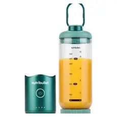 Blender NutriBullet NBP013GR Flex, Portable, 590 ml, 7.4V, USB-C Charging, Forest Green, 2 image