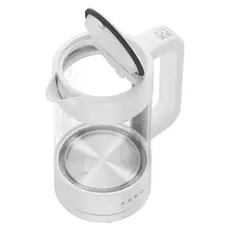Electric Kettle AENO EK5 AEK0005, 1.7L, 1850-2200W, 40-100°C, Keep Warm 30 min, Glass, White, 6 image