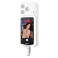 Magnetic Selfie Screen Insta360 Snap Selfie Screen with Light, 3.5", with Fill Light, White, 2 image