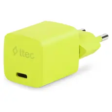 Charger Ttec 2SCG20LNS SmartCharger GaN 20W PD, USB-C + USB-C to Lightning cable, 120 cm, Neon Yellow, 3 image