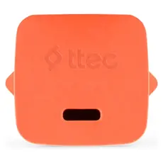 Charger Ttec 2SCG20LNT SmartCharger GaN 20W PD, USB-C + USB-C to Lightning cable, 120 cm, Neon Orange, 5 image