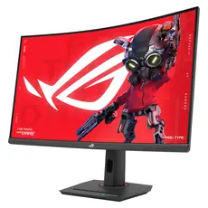 Monitor Asus ROG Strix XG32WCMS 31.5" QHD Fast VA Curved 280Hz 1ms HDMI DP USB-C DisplayHDR 400 Black (90LM09X0-B01970)