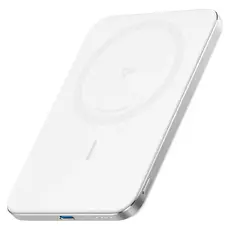 Power Bank Anker Nano Power Bank Slim 5000mAh A1665H21, MagSafe/Qi2 15W, USB-C 20W, White, 2 image