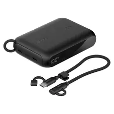 Power Bank Belkin BoostCharge Power Bank 10000mAh 20W Digital Display BPB027HQBK, 2x USB-C, Black, 2 image