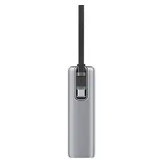 Power Bank Ttec ReCharger Pro Max TFT 2BB273G, 20000mAh, PD 65W, Built-in USB-C Cable, Silver, 5 image