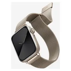 Smart Watch Strap Uniq Dante Apple Watch 42/41/40mm, Stainless Steel Mesh, Starlight, 2 image