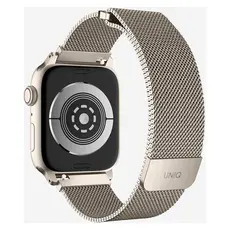 Smart Watch Strap Uniq Dante Apple Watch 42/41/40mm, Stainless Steel Mesh, Starlight, 3 image