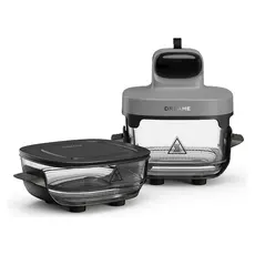 Air Fryer Dreame Tasti PT60, 2.5 L + 4.5 L Glass Containers, 1500 W, 60–200°C, Grey, 2 image