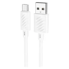 Cable Hoco X88 Gratified USB to Micro-USB, 2.4A, 1m, White