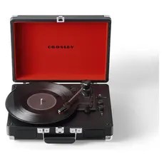 Turntable Crosley Cruiser Plus CR8005F-BK, Bluetooth, 3-Speed (33/45/78), Built-in Speakers, Black, 2 image