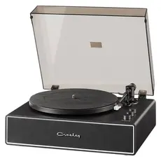 Record Player Crosley Stave CR6046A-BKSL4, Bluetooth 5.4, Built-in Speakers 60W, 33/45 RPM, Black