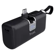 Power Bank Trust Pacto 5000mAh PD Pocket Powerbank 26104, 20W, USB-C, Black, 5 image