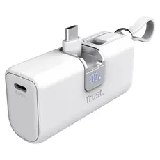 Power Bank Trust Pacto 5000mAh PD Pocket Powerbank 26105, 20W, USB-C, White, 5 image