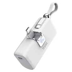 Power Bank Trust Pacto 5000mAh PD Pocket Powerbank 26105, 20W, USB-C, White