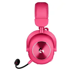 Headset Logitech G PRO X 2 LIGHTSPEED, Wireless, 50mm Graphene, LIGHTSPEED/Bluetooth/3.5mm, 50h, Magenta, 2 image