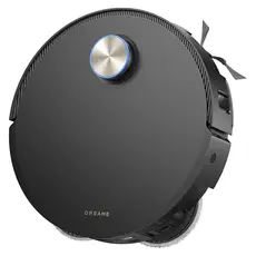 Robot vacuum DREAME X60 Pro Master RLX97DE, 42000Pa, Auto Hatch dock, hot water mop washing, Black, 3 image