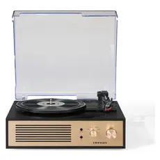 Record Player Crosley Miles CR6045A-BK, 3-Speed, Bluetooth In/Out, Built-in Speakers, Black, 4 image