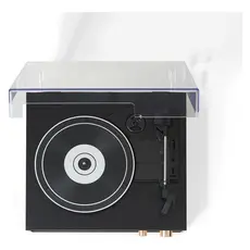 Record Player Crosley Miles CR6045A-BK, 3-Speed, Bluetooth In/Out, Built-in Speakers, Black, 6 image