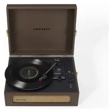 Record Player Crosley Voyager CR8017B, 3-Speed, Bluetooth In/Out, Built-in Speakers, Cocoa, 2 image