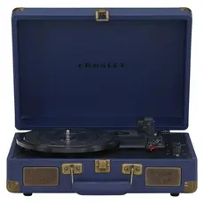 Record Player Crosley Cruiser Plus CR8005F-NV, Bluetooth In/Out, 3 Speeds, Built-in Speakers, Navy, 2 image