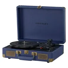 Record Player Crosley Cruiser Plus CR8005F-NV, Bluetooth In/Out, 3 Speeds, Built-in Speakers, Navy, 3 image