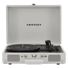 Record Player Crosley Cruiser Plus CR8005F-WS, Bluetooth In/Out, 3 Speeds, Built-in Speakers, White Sand, 2 image