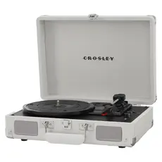 Record Player Crosley Cruiser Plus CR8005F-WS, Bluetooth In/Out, 3 Speeds, Built-in Speakers, White Sand, 3 image