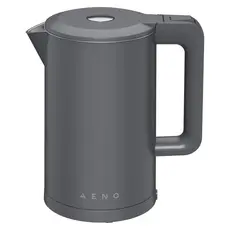 Electric Kettle AENO EK13G AEK0013G, 1.7 L, 1850-2200W, Double Wall, STRIX, Grey