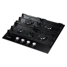 Gas Hob Samsung NA64H3000AK/WT, 4 Burners, 60 cm, Tempered Glass, Cast Iron Grates, Black