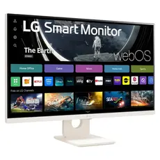 Monitor LG 27U511SA-W Smart, 27" FHD IPS 100Hz, webOS, Wi-Fi, Bluetooth, 2xHDMI, 2xUSB, 2x5W Speakers, White, 2 image