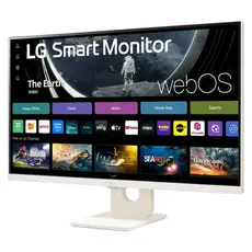 Monitor LG 27U511SA-W Smart, 27" FHD IPS 100Hz, webOS, Wi-Fi, Bluetooth, 2xHDMI, 2xUSB, 2x5W Speakers, White, 3 image