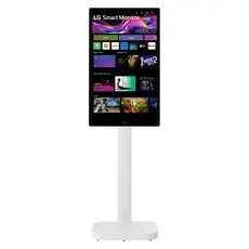Monitor LG 32U889SA-W Smart Monitor Swing 31.5" 4K UHD 3840x2160 IPS Touch 60Hz, webOS, USB-C 65W, Rolling Stand, White, 3 image