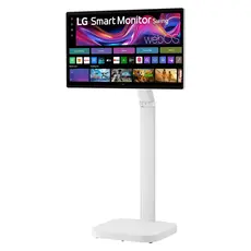 Monitor LG 32U889SA-W Smart Monitor Swing 31.5" 4K UHD 3840x2160 IPS Touch 60Hz, webOS, USB-C 65W, Rolling Stand, White