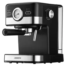 Coffee Maker ARDESTO YCM-E16B, 1100W, 20 bar, 1.5 L, Cappuccino Maker, Black/Silver, 2 image