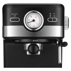 Coffee Maker ARDESTO YCM-E16B, 1100W, 20 bar, 1.5 L, Cappuccino Maker, Black/Silver, 6 image