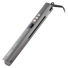 Hair Straightener ARDESTO HC-R360PT Pink Touch, 52W, 150-230°C, Ceramic Plates, LED Display, Grey/Pink, 2 image