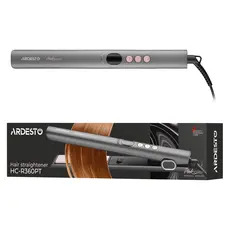 Hair Straightener ARDESTO HC-R360PT Pink Touch, 52W, 150-230°C, Ceramic Plates, LED Display, Grey/Pink, 5 image