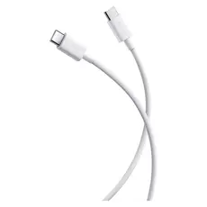 USB Cable Xiaomi 3A Braided USB-C to USB-C Cable, 1m, 3A, PD3.0, White, 2 image