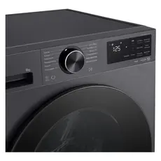 Washing Machine LG F2X5PYNY6.AEBQME3, 8 kg, 1200 rpm, TurboWash 39, AI Wash, Wi-Fi (ThinQ), Black, 4 image