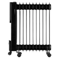 Oil Radiator ARDESTO OFH-E11X2, 2500W, 25 m², 11 Sections, Electronic Control, Remote Control, Black, 2 image