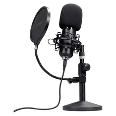 Microphone Trust GXT 269 Emita II 25769, Streaming, Condenser, Cardioid, with Table Stand, Black, 2 image