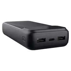 Power Bank Trust Avala 20000mAh PD Powerbank 25883, 20W, USB-C, 2x USB-A, LED Display, Black, 2 image